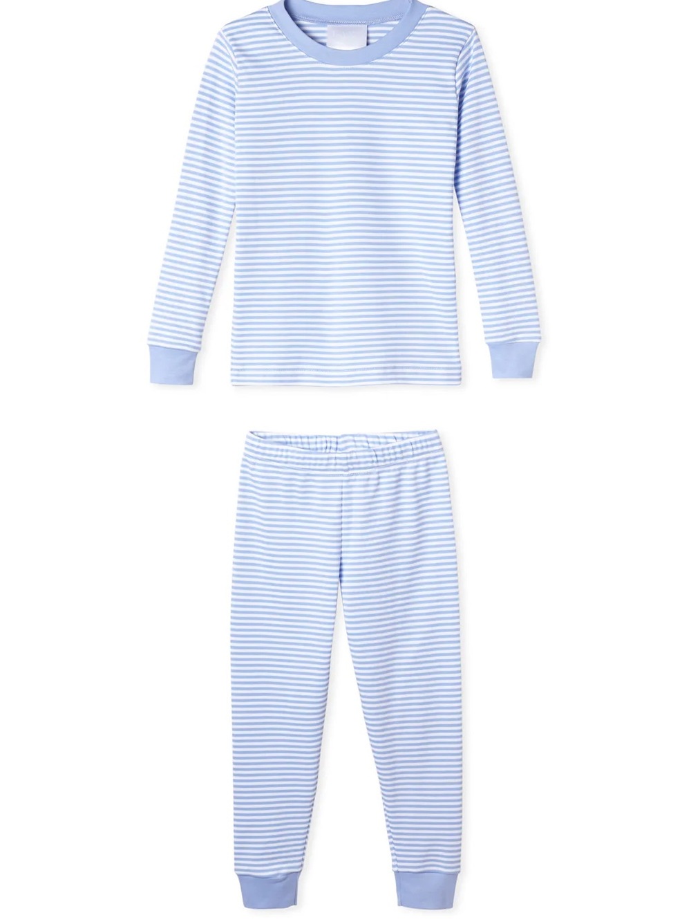LAKE Pajamas Hydrangea Stripe Pima Cotton Long-Long Set Size 5